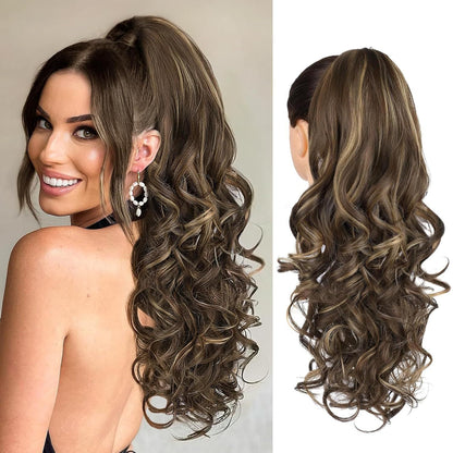 💜Limited time promotion 49%OFF💜Clip-on Wavy Ponytail Extension