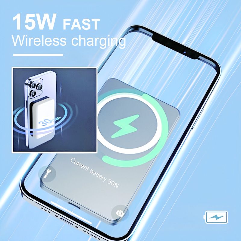 🎁Hot Sale 49% OFF🔋Fast Charge Portable Wireless Magnetic Power Bank