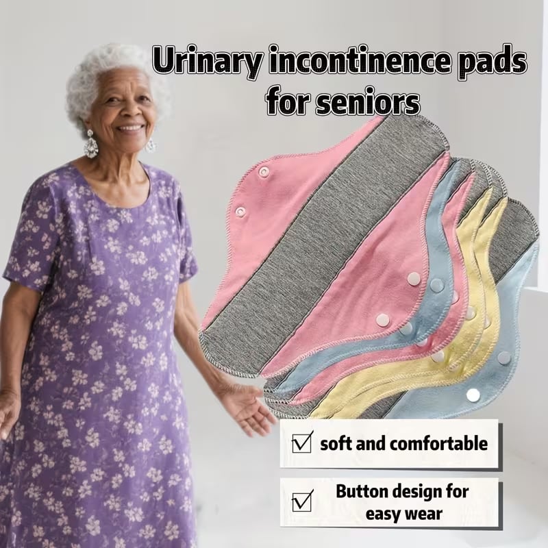 🔥Last Day 49% OFF 👵4pcs Leak-Proof & Waterproof Washable Incontinence Pads with Graphene Aseptic Technology for Elderly Care