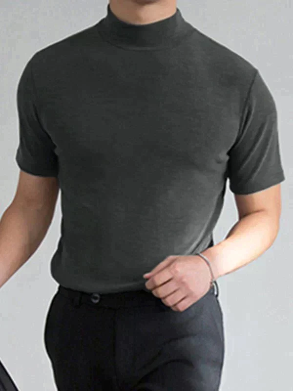 🔈🔈2026 Hot Sale - 50% OFF🎁High Neck Slim Fit T-shirt for Men