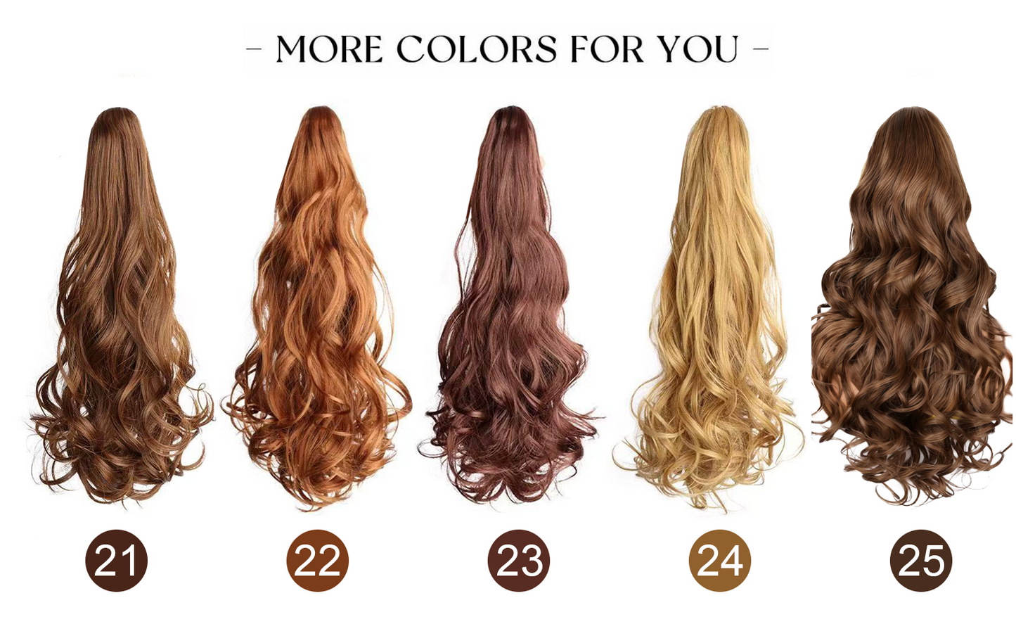 💜Limited time promotion 49%OFF💜Clip-on Wavy Ponytail Extension