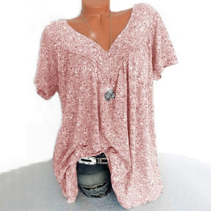 Summer fashion print short sleeve