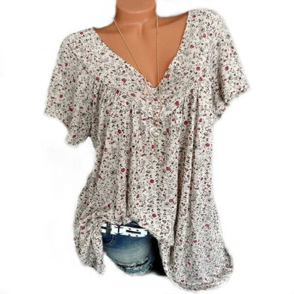 Summer fashion print short sleeve