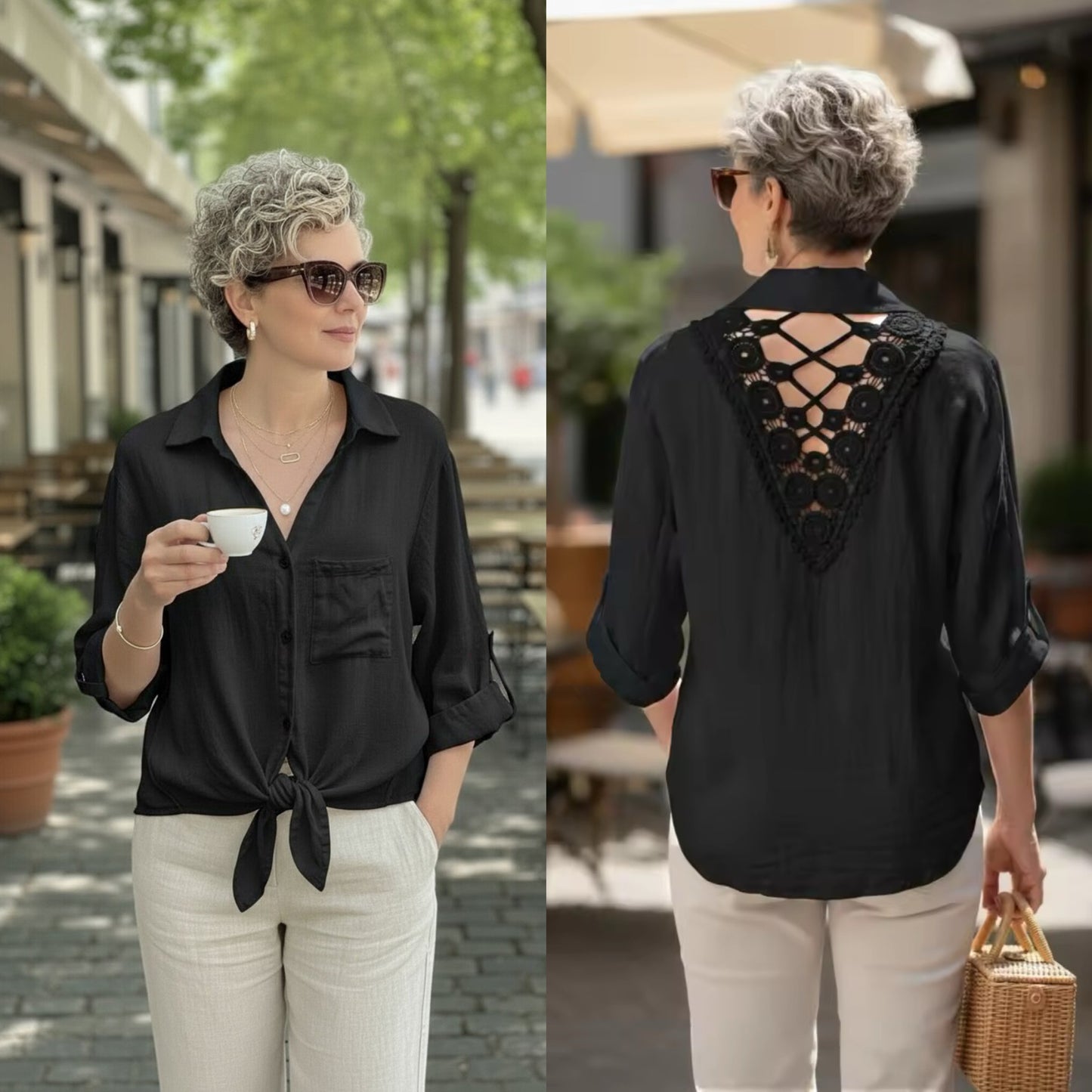 🌸Spring Sale 50% OFF👕Women's Embroidered Floral Retro Shirt