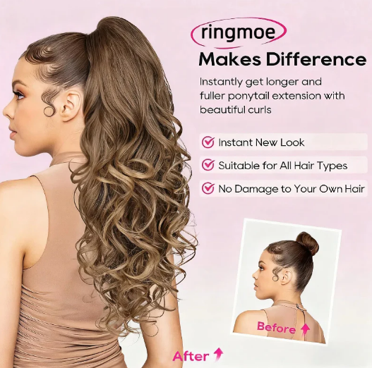 💜Limited time promotion 49%OFF💜Clip-on Wavy Ponytail Extension