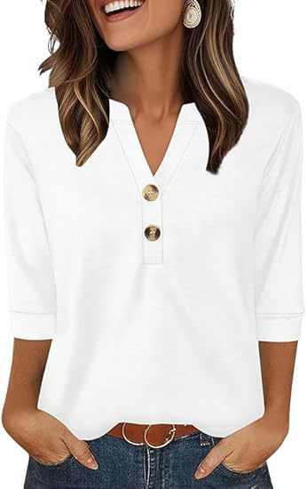 🌸Spring Sale 60% OFF👕Casual Printed V-Neck Top for Women