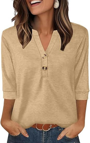 🌸Spring Sale 60% OFF👕Casual Printed V-Neck Top for Women