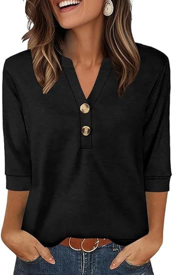 🌸Spring Sale 60% OFF👕Casual Printed V-Neck Top for Women