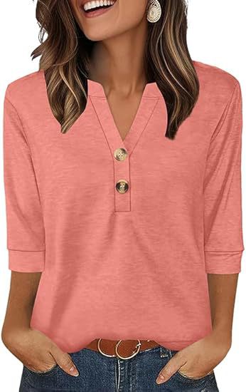 🌸Spring Sale 60% OFF👕Casual Printed V-Neck Top for Women