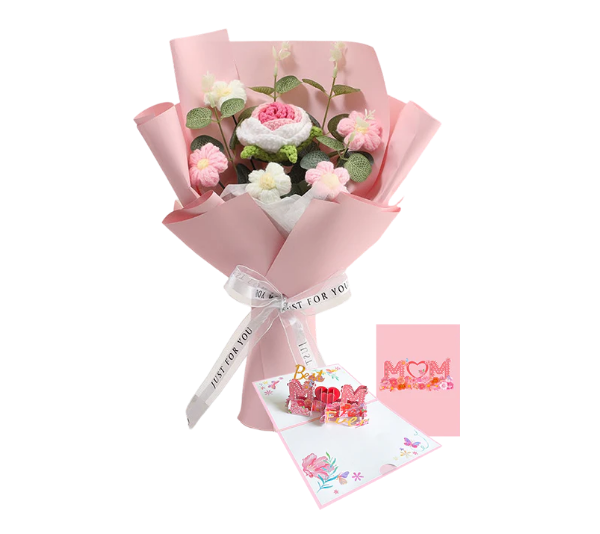 💕Mother's Day Special Sale 50% OFF!💕Handmade Delicate Crochet Flower Bouquet