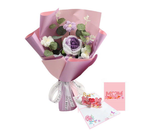 💕Mother's Day Special Sale 50% OFF!💕Handmade Delicate Crochet Flower Bouquet