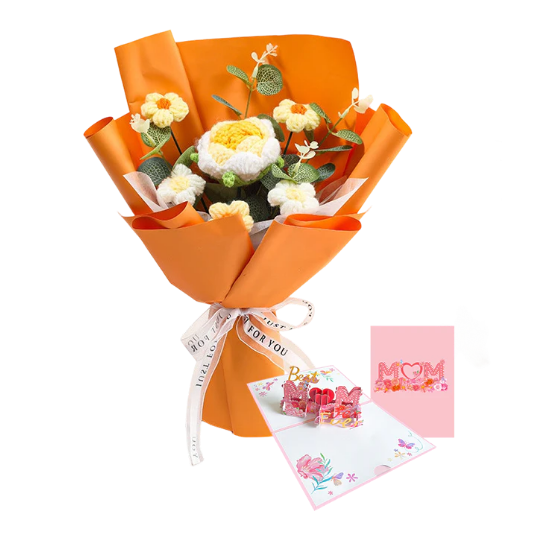 💕Mother's Day Special Sale 50% OFF!💕Handmade Delicate Crochet Flower Bouquet