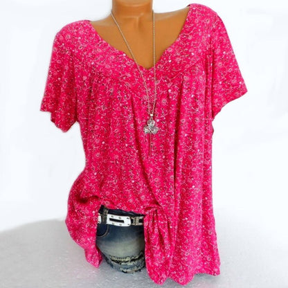 Summer fashion print short sleeve