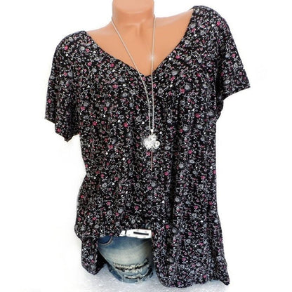 Summer fashion print short sleeve