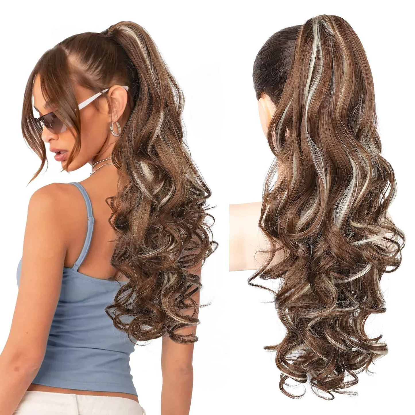 💜Limited time promotion 49%OFF💜Clip-on Wavy Ponytail Extension
