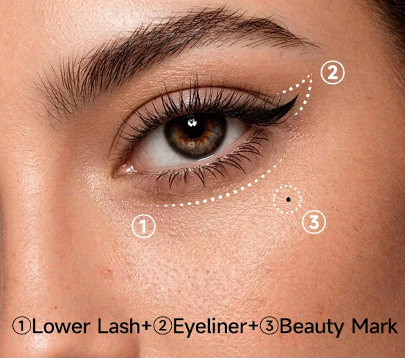 ✨3‑in‑1 Eyeliner & Lower Lash Stamp Kit – Stamp perfect wings & lashes in seconds