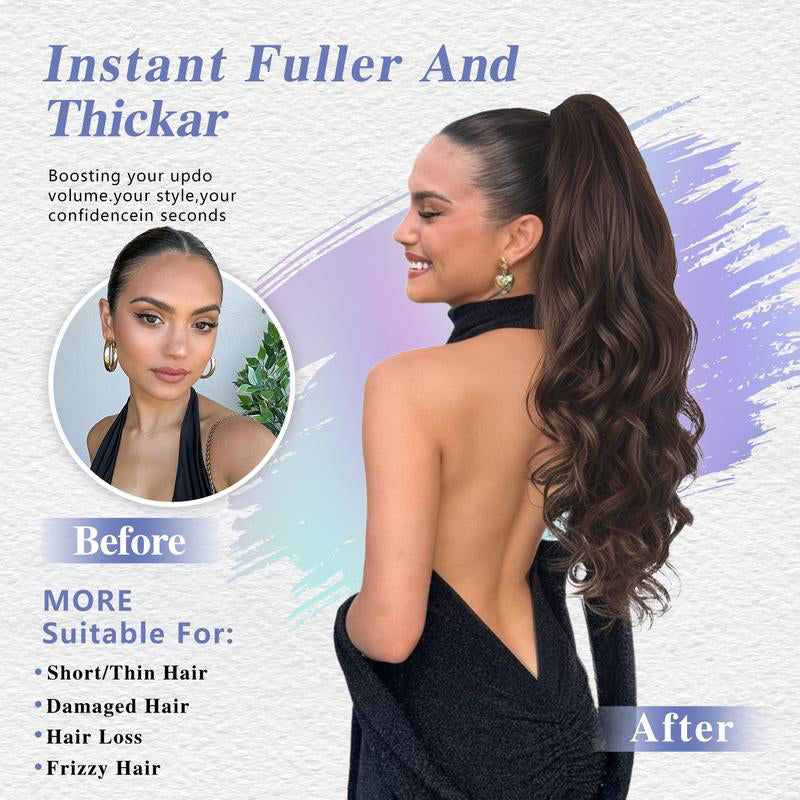 💜Limited time promotion 49%OFF💜Clip-on Wavy Ponytail Extension