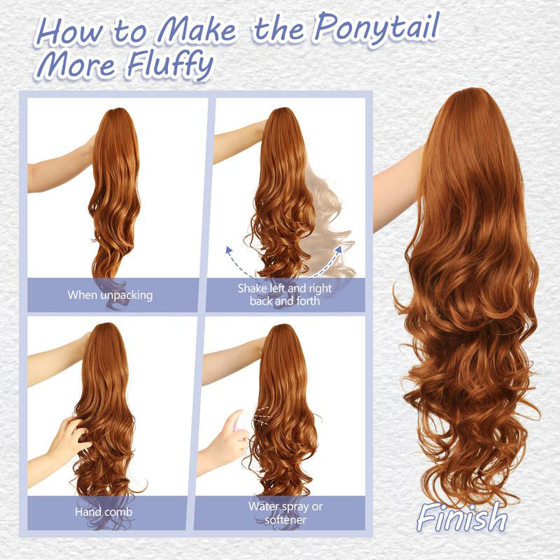 💜Limited time promotion 49%OFF💜Clip-on Wavy Ponytail Extension