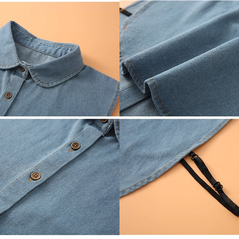 🔥Buy 1 Get 1 Free🔥Detachable Denim Fake Collar for Women