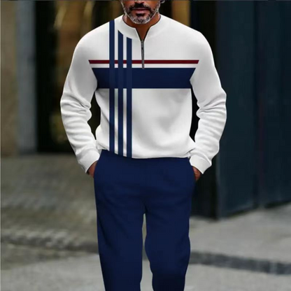 👕50% OFF NOW! 🔥 Men's Graphic Print Pullover & Pants Set 👖
