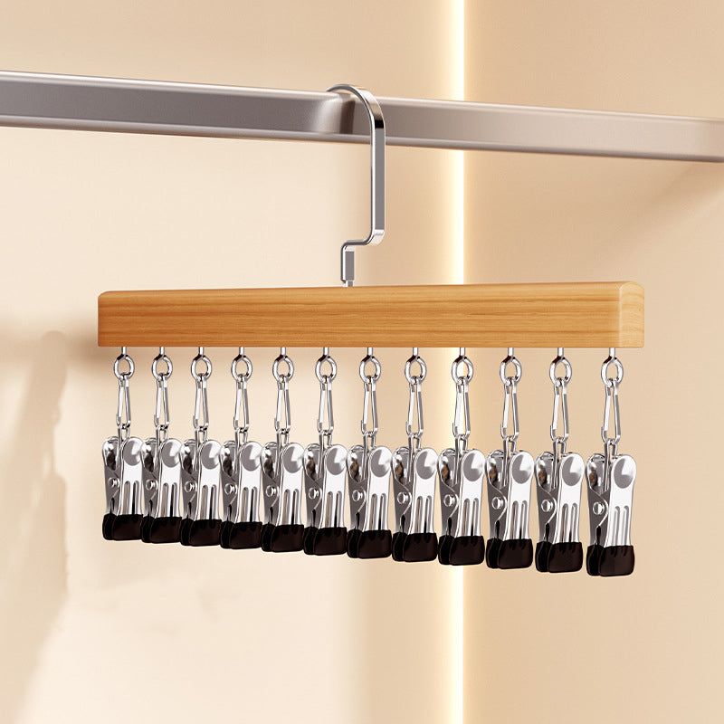 360° Swivel Multi-Hook Wardrobe Organizer