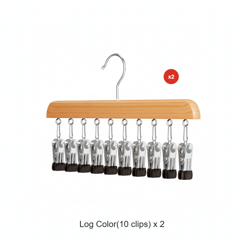 360° Swivel Multi-Hook Wardrobe Organizer