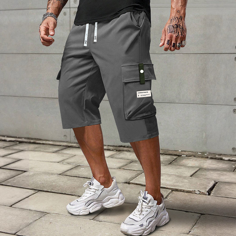 ⏳LAST DAY SALE 50% OFF !!📢Men's Casual Drawstring Capri Cargo Pants