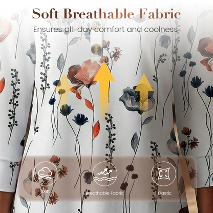 🌸Spring Sale 60% OFF👕Casual Printed V-Neck Top for Women