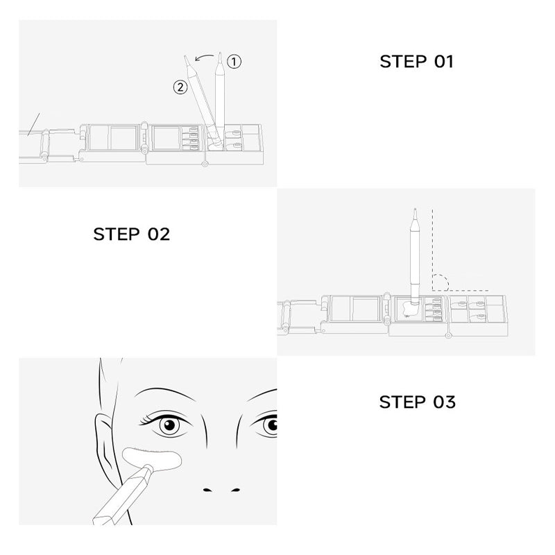 ✨3‑in‑1 Eyeliner & Lower Lash Stamp Kit – Stamp perfect wings & lashes in seconds