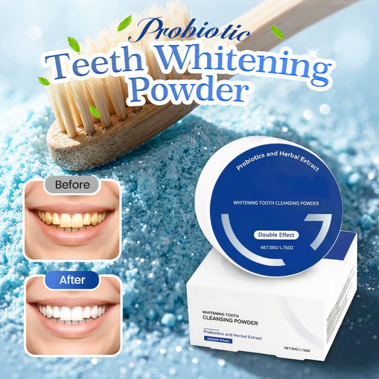 🔥Last Day Buy 2 Get 1 Free(3 Pcs)🪥💧Probiotic Teeth Whitening Powder