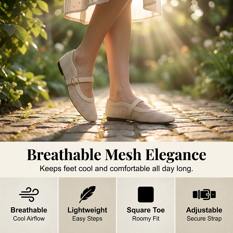 👡Hot Sale 50%OFF✨Elegant breathable mesh Mary Jane shoes