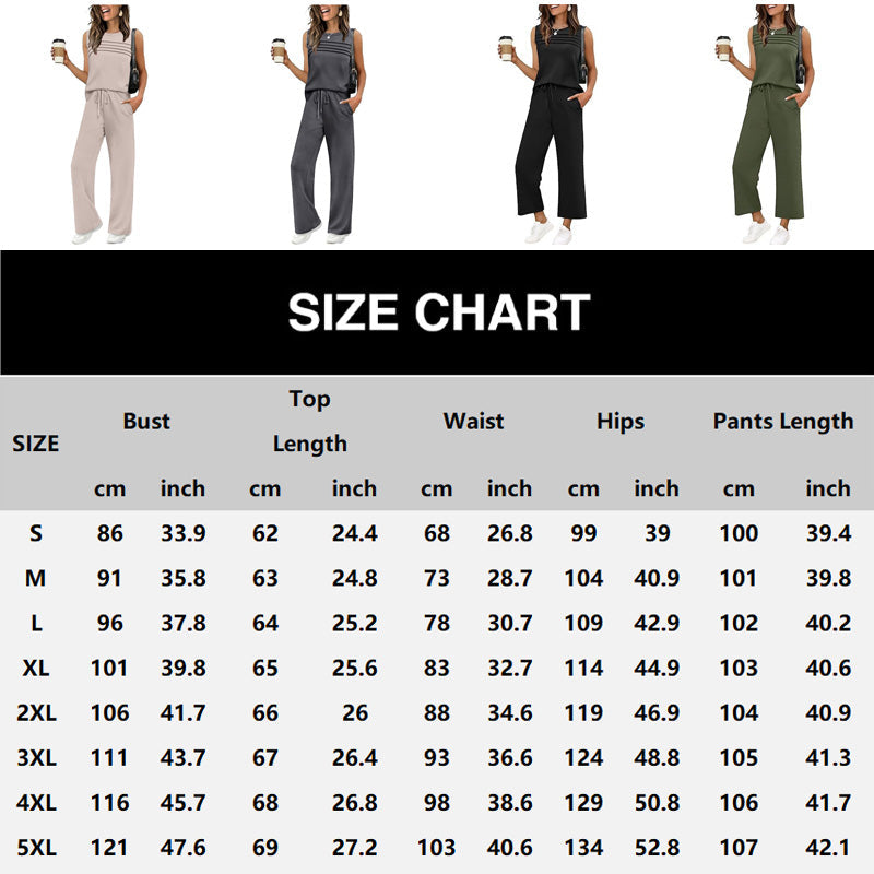 🎁HOT SALE 55% OFF💥Women's Sleeveless Top & Drawstring Pants Set