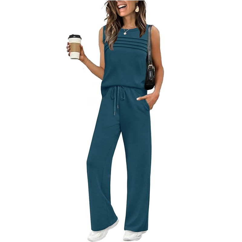 🎁HOT SALE 55% OFF💥Women's Sleeveless Top & Drawstring Pants Set