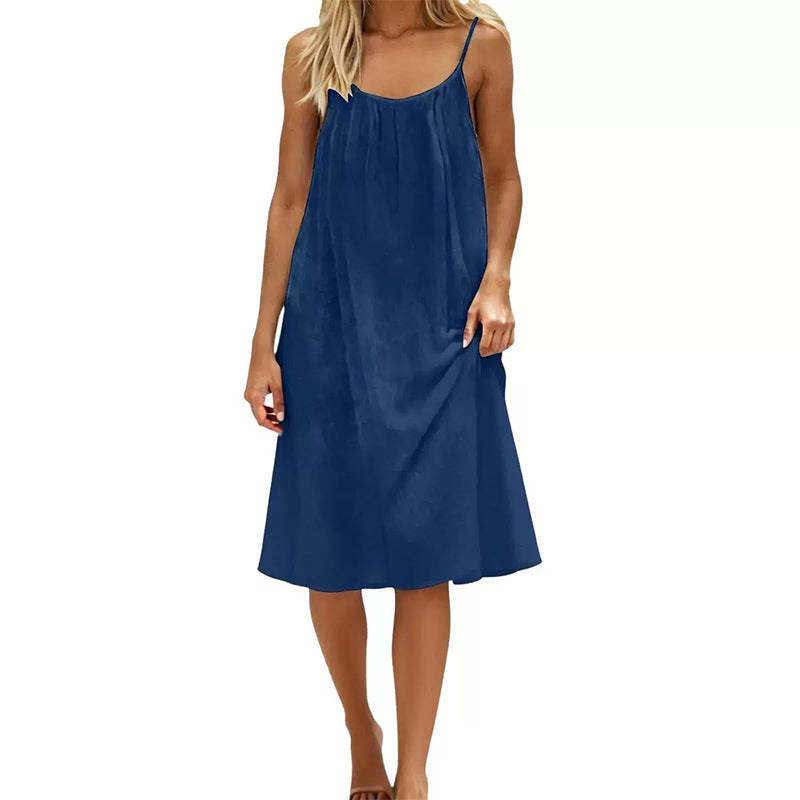 🔥Summer Hot Sale 50% OFF✨Sexy Backless Cami Dress with Adjustable Drawstring