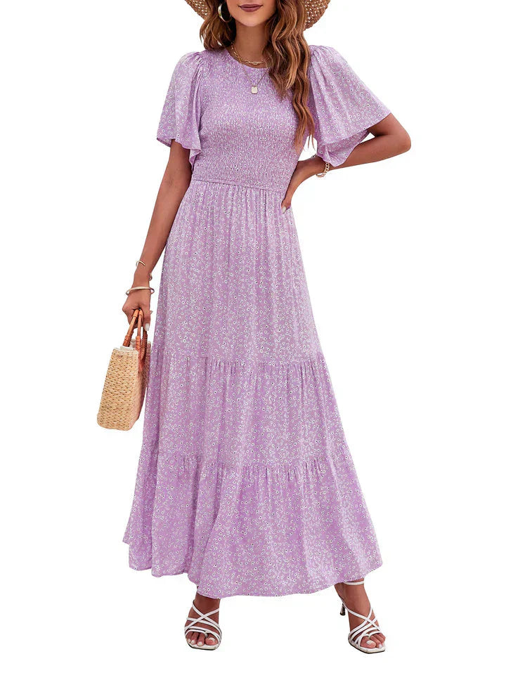【S-5XL】🌷Hot Sale 55%OFF🌸 2026 Summer Casual Printed Maxi Dress