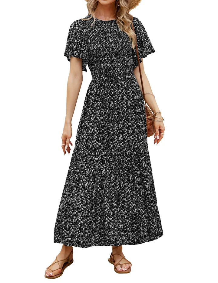 【S-5XL】🌷Hot Sale 55%OFF🌸 2026 Summer Casual Printed Maxi Dress