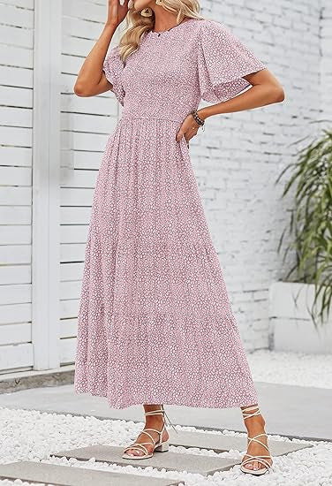 【S-5XL】🌷Hot Sale 55%OFF🌸 2026 Summer Casual Printed Maxi Dress
