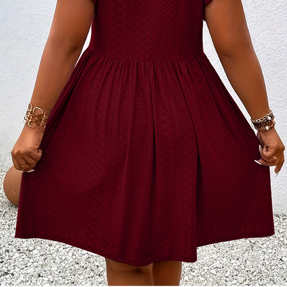 📢50% OFF !! ⏰Women's V-Neck Ruffle Trim Dress