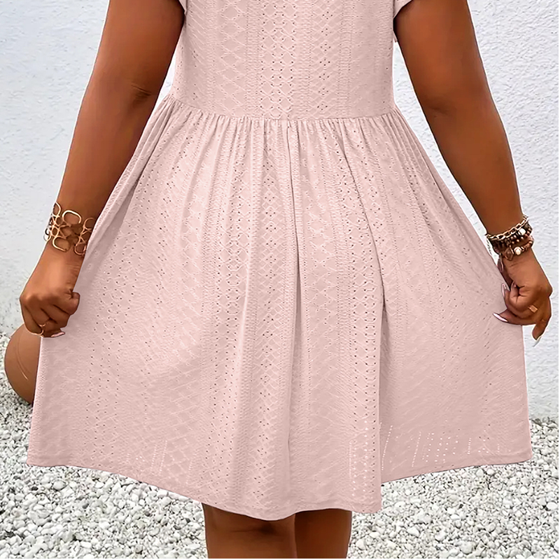 📢50% OFF !! ⏰Women's V-Neck Ruffle Trim Dress