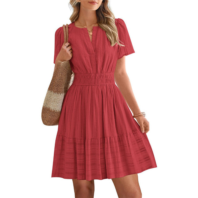 👗 49% OFF NOW! 🌸 Women's Short Sleeve Tiered Mini Dress☀️