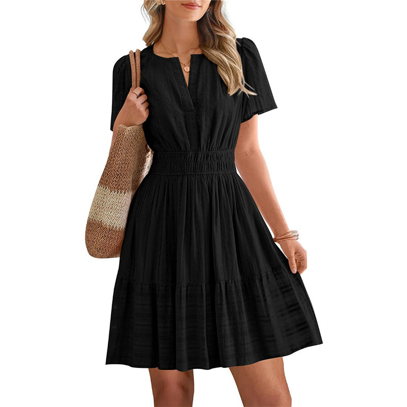 👗 49% OFF NOW! 🌸 Women's Short Sleeve Tiered Mini Dress☀️