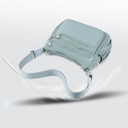 💞60K+ SOLD!🎒 Lightweight Crossbody Bag – Multi-Pocket Nylon Shoulder Purse, Water-Resistant, Adjustable Strap – Perfect for Travel, Daily Commute (Black, Dark Blue, Blue-Green, Dark Purple)