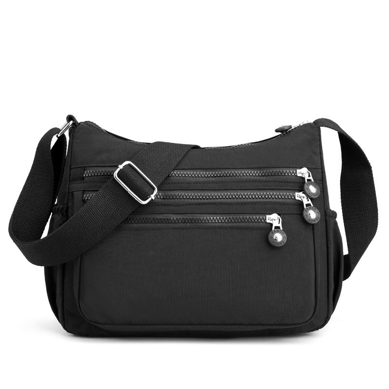 💞60K+ SOLD!🎒 Lightweight Crossbody Bag – Multi-Pocket Nylon Shoulder Purse, Water-Resistant, Adjustable Strap – Perfect for Travel, Daily Commute (Black, Dark Blue, Blue-Green, Dark Purple)