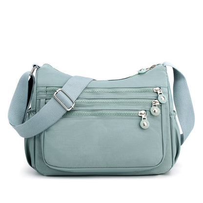 💞60K+ SOLD!🎒 Lightweight Crossbody Bag – Multi-Pocket Nylon Shoulder Purse, Water-Resistant, Adjustable Strap – Perfect for Travel, Daily Commute (Black, Dark Blue, Blue-Green, Dark Purple)