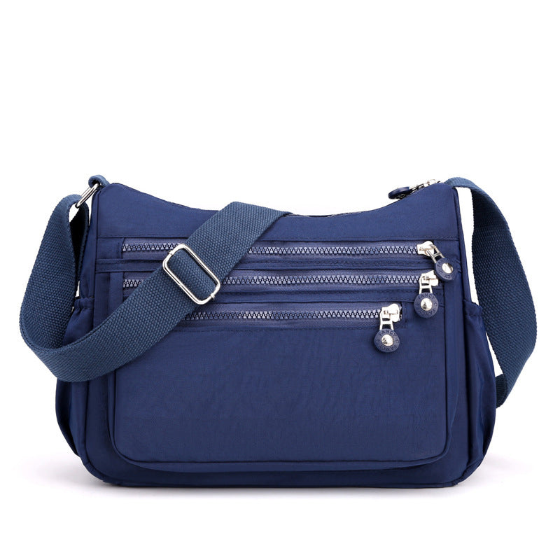 💞60K+ SOLD!🎒 Lightweight Crossbody Bag – Multi-Pocket Nylon Shoulder Purse, Water-Resistant, Adjustable Strap – Perfect for Travel, Daily Commute (Black, Dark Blue, Blue-Green, Dark Purple)