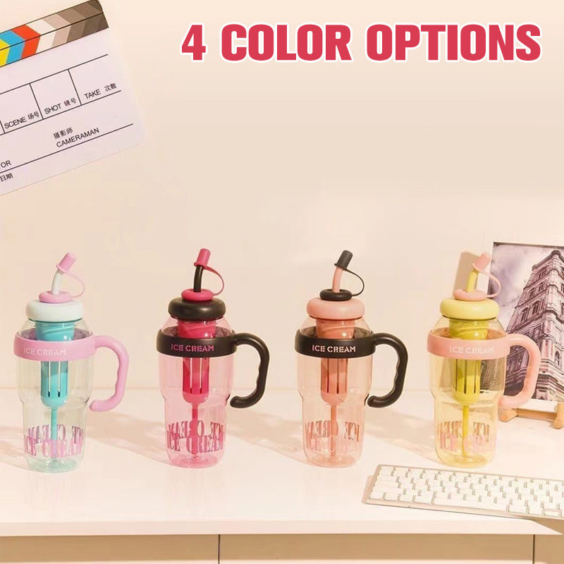 ✨Last Day 60% OFF🔥Stylish Large Capacity Sports Water Bottle with Straw