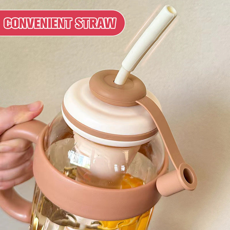 ✨Last Day 60% OFF🔥Stylish Large Capacity Sports Water Bottle with Straw