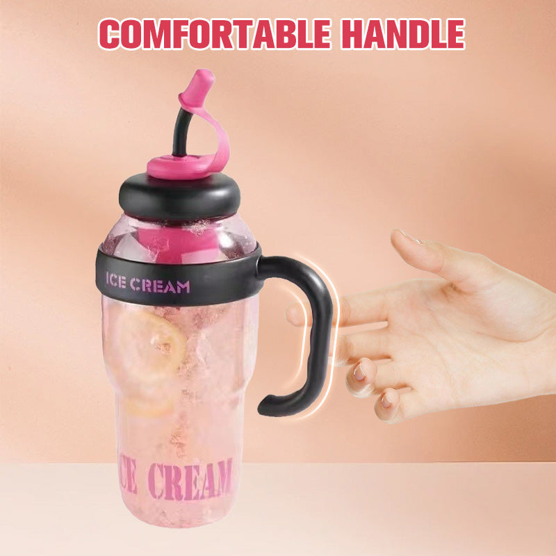 ✨Last Day 60% OFF🔥Stylish Large Capacity Sports Water Bottle with Straw