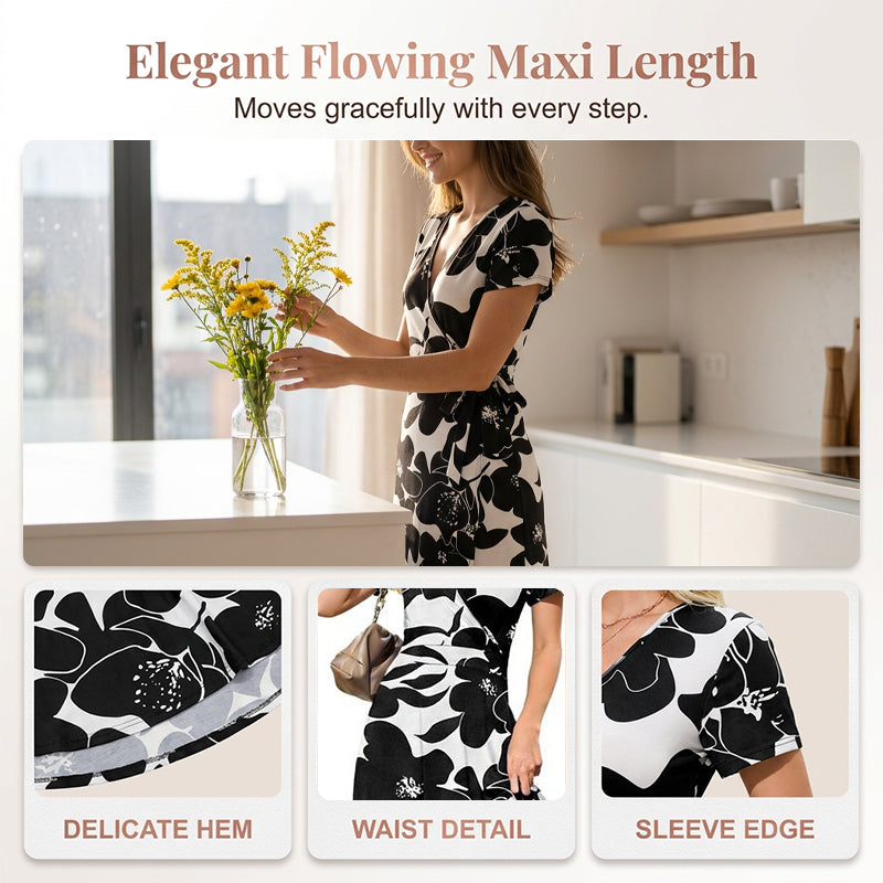 🌺Summer Hot Sale 60% OFF💐Elegant 3D Floral Maxi Dress